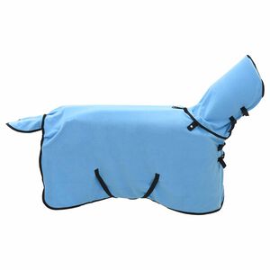 vidaXL Pătură pentru cai Aqua complet 75 cm Fleece din poliester