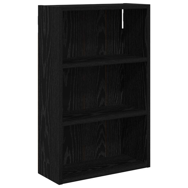 vidaXL Dulap de perete pentru baie Stejar Negru 40 x 16 x 62,5 cm