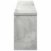 vidaXL Răcător de paltoane montat pe perete Gri beton 100 x 16 x 26 cm