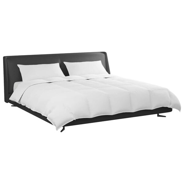 vidaXL Set de Pături cu pernă 3 pcs Alb Pene de rață