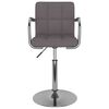 vidaXL Scaun de sufragerie, gri taupe, material textil