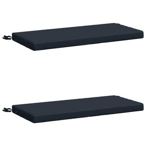 vidaXL Perne pentru bancă SOEST 2 buc. 100% Polyester Albastru &icirc;nchis