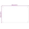 vidaXL Panou antistropi bucătărie 2 buc. transparent 80x50 cm sticlă