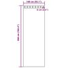 vidaXL Perdele Voile cu Oelii 2 buc Crem 140x260 cm