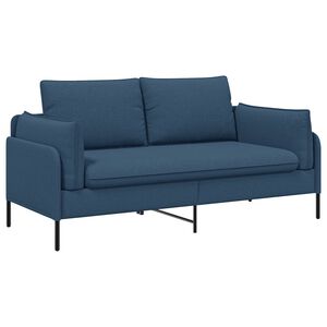 vidaXL Canapea cu 2 locuri albastru 188 x 81 x 89 cm Țesătură