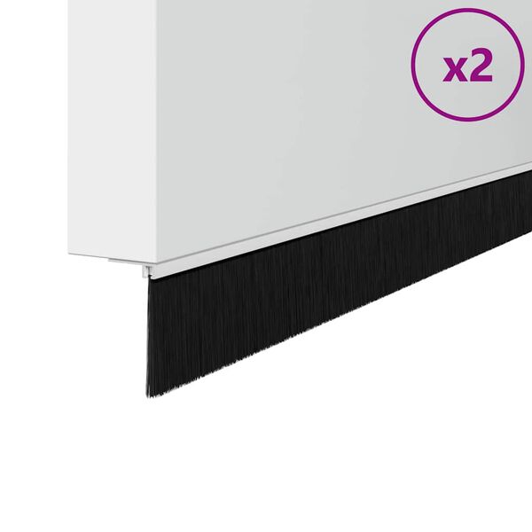 vidaXL Dopuri pentru uși autoadezive 2 pcs Alb 100 cm