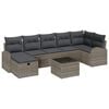 vidaXL Set de canapea 8 buc. Gri poliratan