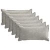 vidaXL Husă pentru pernă 6 buc. HOUTEN Gri deschis 40 x 80 cm