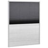 vidaXL Ecran insecte pentru ferestre, cu umbrar, aluminiu, 80x100 cm