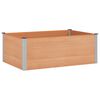 vidaXL Strat &icirc;nălțat de grădină Maro 150 x 100 x 54 cm WPC și Aluminiu