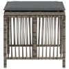 vidaXL Scaune de grădină cu perne, 4 buc. gri 41x41x36 cm poliratan