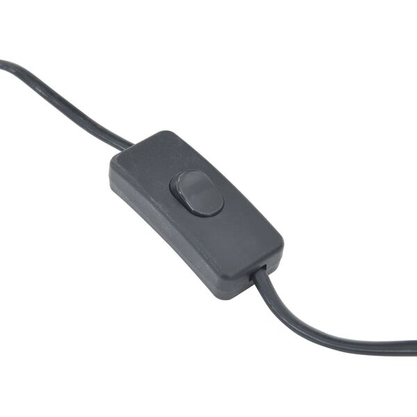 vidaXL Lampă de podea, negru, 84 cm, răchită, E27