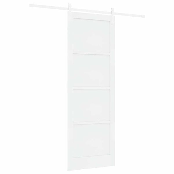 vidaXL Ușă glisantă Alb 83 x 232 cm Lemn de pin masiv