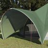 vidaXL Cort Teepee cu acoperiș Verde și gri 600 x 600 x 347 cm