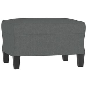 vidaXL Taburet, gri &icirc;nchis, 60x50x41 cm, material textil
