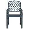 vidaXL Scaun pentru Grădină 4 pcs Antracit 56 x 65 x 89 cm Oțel