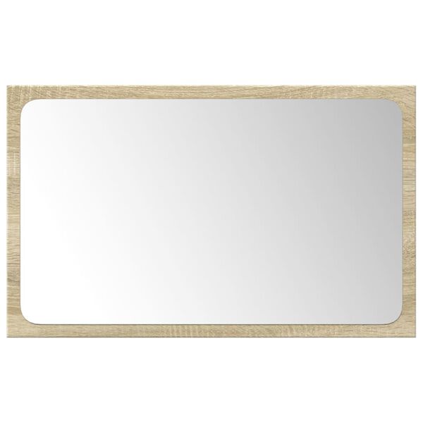 vidaXL Set mobilier de baie, 3 piese, stejar sonoma, lemn prelucrat