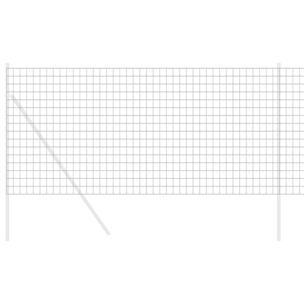 vidaXL Gard Euro Gri 1.4 x 10 m Fier acoperit cu PVC