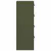 vidaXL Dulap pentru Fișiere 2 pcs Verde măsliniu 44 x 50 x 139 cm