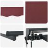 vidaXL Cort electric retractabil Burgundy 3 x 2 m