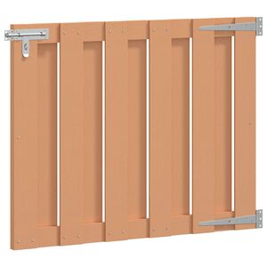 vidaXL Poartă de grădină 100 x 80 cm WPC și Aluminiu Maro