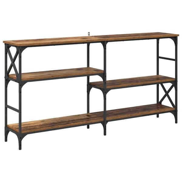 vidaXL Masă de consolă Lemn vechi 150 x 29 x 76,5 cm Lemn compozit