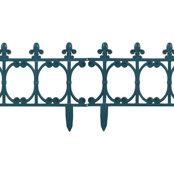 vidaXL Borduri de gazon, 16 buc., verde, 10 m, PP