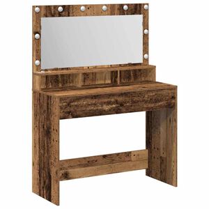 vidaXL Masă de Machiaj Lemn vechi 100 x 41 x 135 cm Lemn prelucrat
