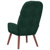 vidaXL Scaun de relaxare, verde &icirc;nchis, catifea