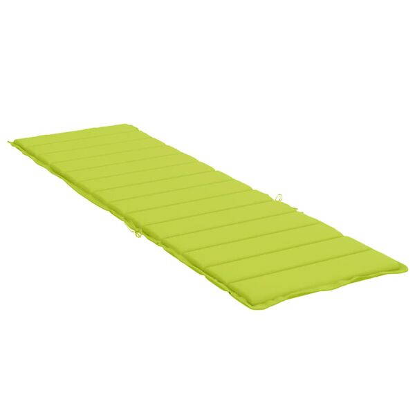vidaXL Pernă de șezlong, verde aprins, 200x60x3 cm, textil oxford