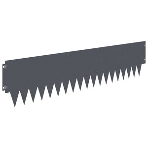 vidaXL Margine pentru gazon 20 pcs 103 x 25 cm metal Antracit
