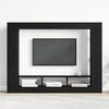 vidaXL Cabinet TV Stejar negru 152 x 22 x 113 cm Lemn compozit
