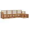 vidaXL Seturi de canapele 5 pcs natural Lemn Solid de Acacia