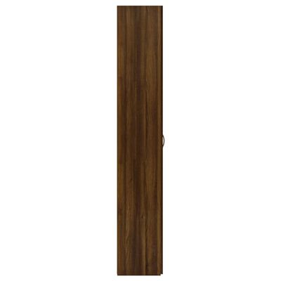 vidaXL Dulap de birou, stejar maro, 60x32x190 cm, lemn prelucrat