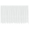 vidaXL Cortină din Dantelă cu perdele Alb 140 x 400 cm Poliester