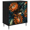 vidaXL Comodă cu sertare LOCHEM Imprimare portocalie 66 x 36,5 x 76 cm