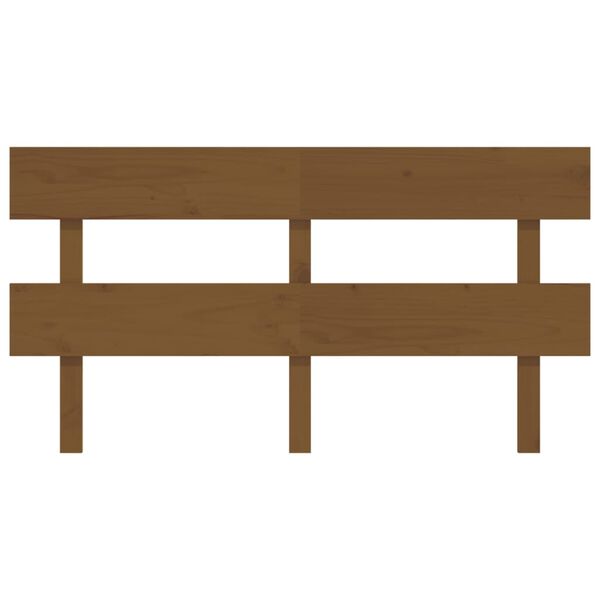 vidaXL Tăblie de pat, maro miere, 154x3x81 cm, lemn masiv de pin