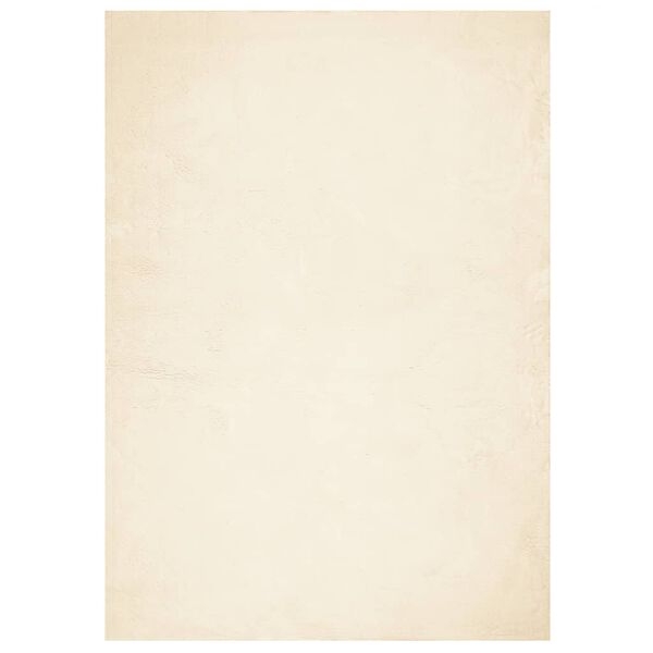vidaXL Covor HUARTE, fir scurt, moale și lavabil, crem, 140x200 cm