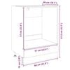 vidaXL Dulap pentru cuptor, stejar Sonoma, 60 x 46 x 81,5 cm, PAL