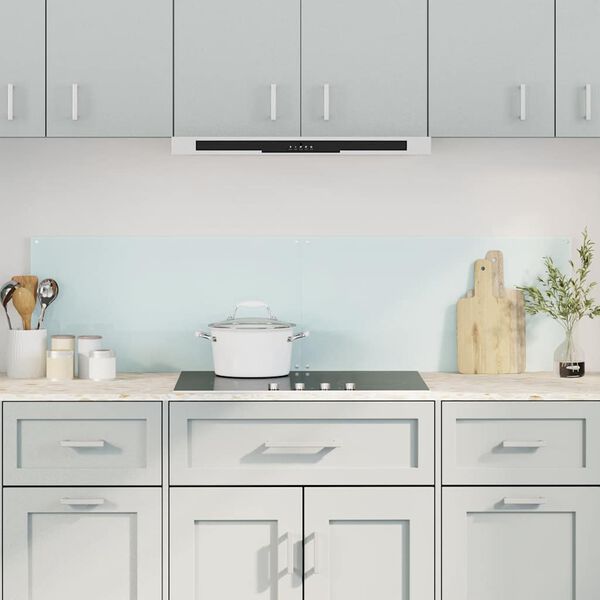 vidaXL Panou antistropi bucătărie 2 buc. alb 80x40cm sticlă securizată