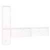 vidaXL Comode TV, alb, 4 buc., lemn masiv de pin