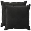 vidaXL Husă pentru pernă 2 pcs HOUTEN Negru 55 x 55 cm Catifea