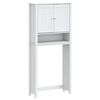 vidaXL Dulap mașină de spălat &bdquo;BERG&rdquo; alb 76x27x164,5 cm lemn masiv