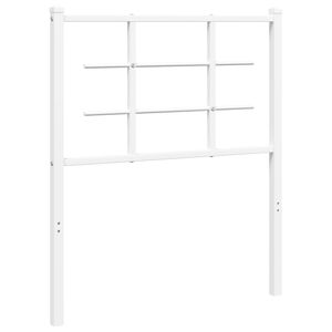 vidaXL Tăblie de pat de schimb metalică, alb, 75 cm
