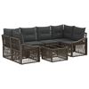 vidaXL Set de canapele pentru grădină 7 buc. Gri 55 x 55 x 37 cm