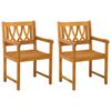 vidaXL Bancă de exterior 2 pcs natural 56 x 55,5 x 90 cm
