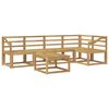vidaXL Set de canapele de exterior 6 pcs Alb Lemn Solid de Acacia