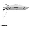 vidaXL Parasol Roma cu Picior Încărcat Bej și negru 352 x 251 x 265 cm