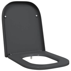 vidaXL Capacul de toaletă Antracit 47,5 x 35 x 3,6 cm Duroplast