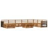 vidaXL Set de canapele de exterior 9 buc. natural Lemn Solid de Acacia